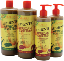 Authentic African Black Soap product image.